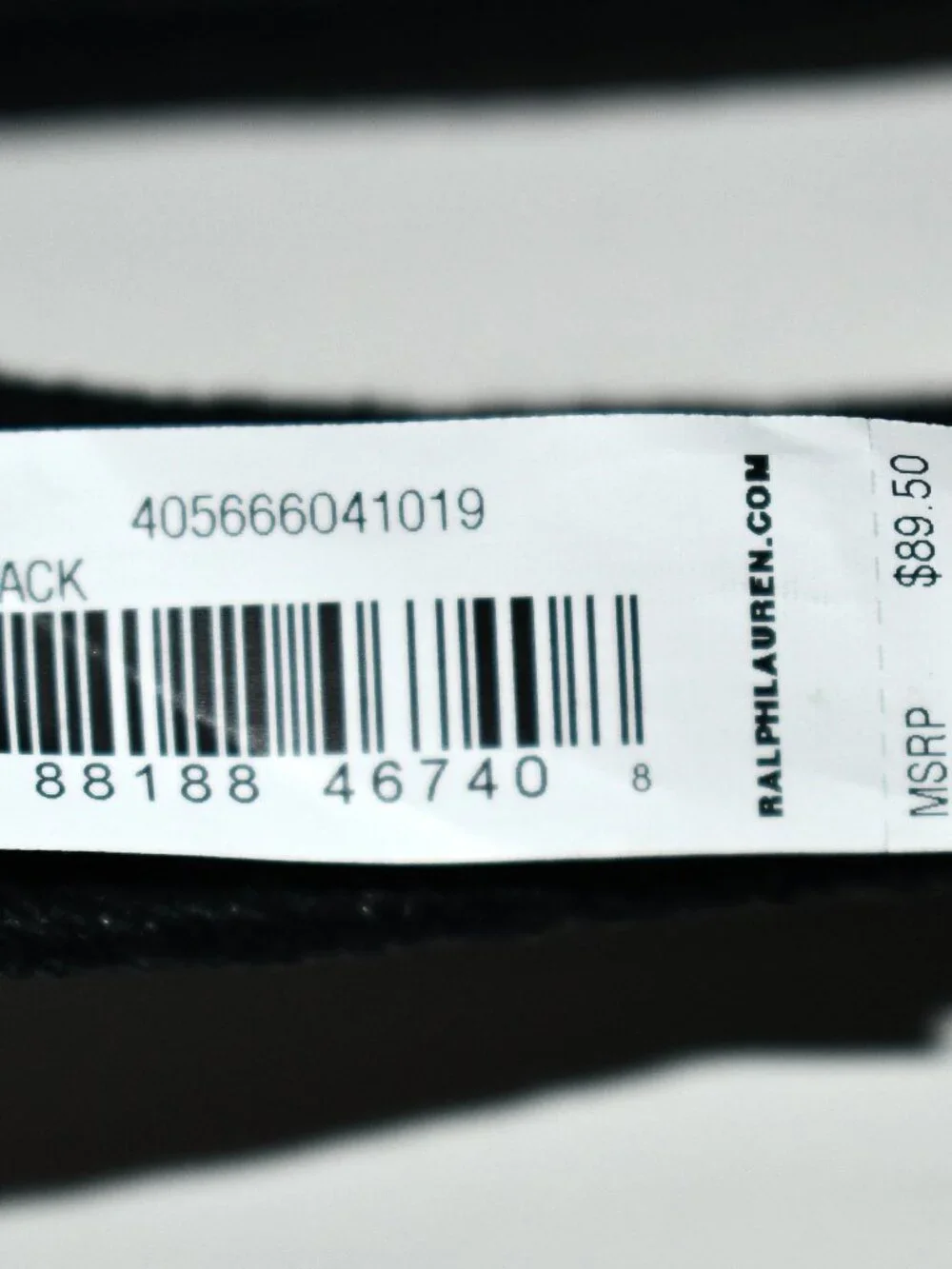 Polo Ralph Lauren Leather Trim Braided Belt in Polo Black Size: LAR #40566604101